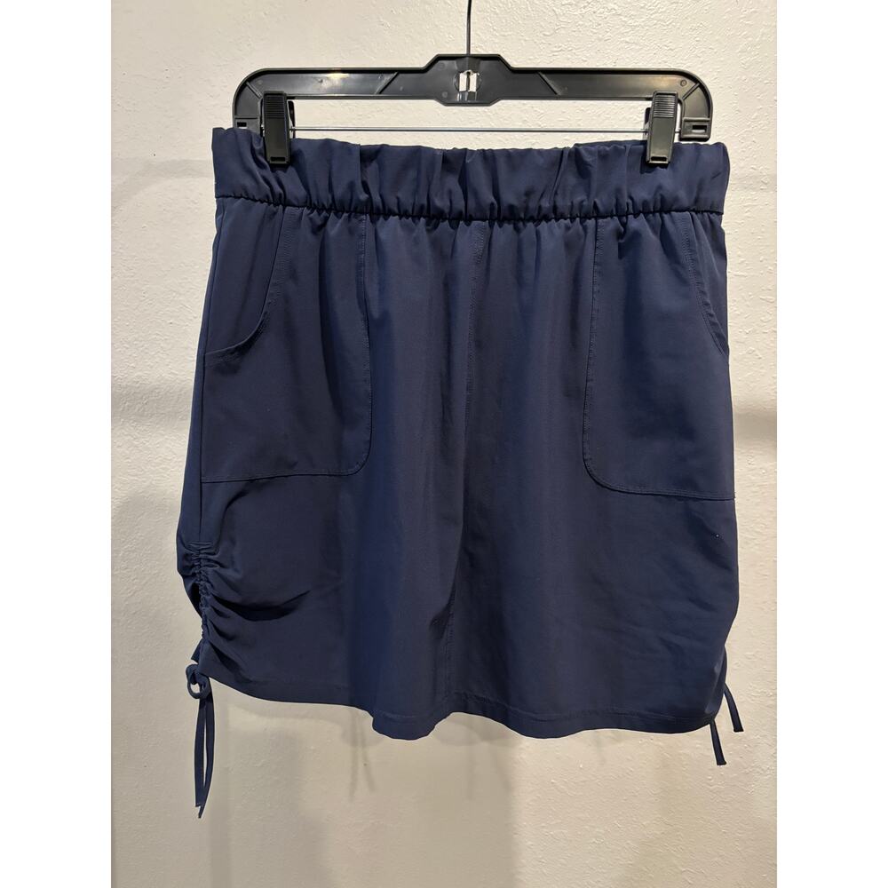 T by Talbots Skort Skirted Shorts Womens Size Medium Petite Blue